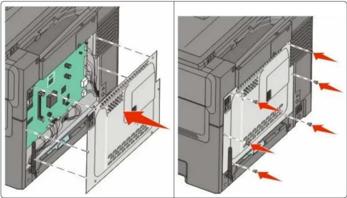 LEXMARK X544dn - Installing a memory card - 6