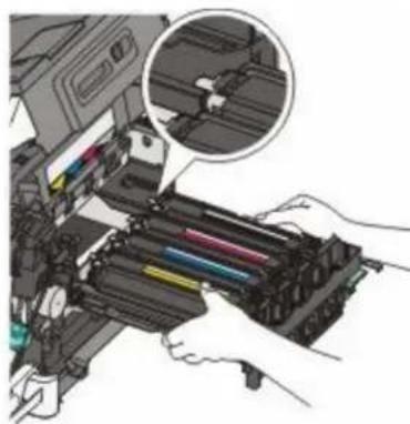 LEXMARK X544dn - Replacing a black and color imaging kit - 11