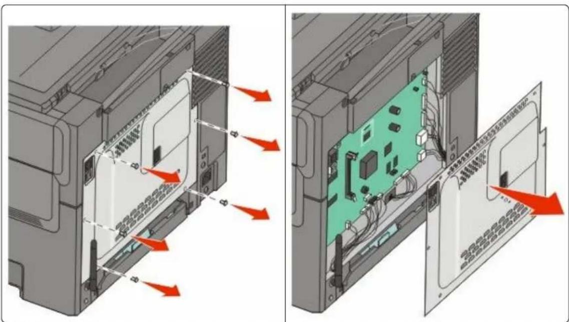 LEXMARK X544dn - Installing a memory card - 2