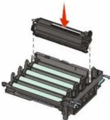 LEXMARK X544dn - Replacing a black imaging kit - 11