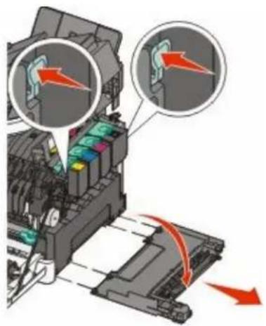 LEXMARK X544dn - Replacing the waste toner bottle - 4