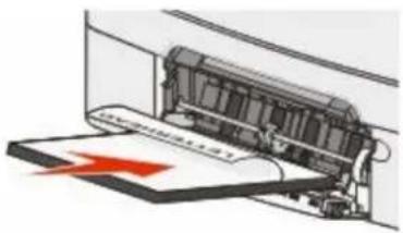 LEXMARK X544dn - Using the multipurpose feeder - 7