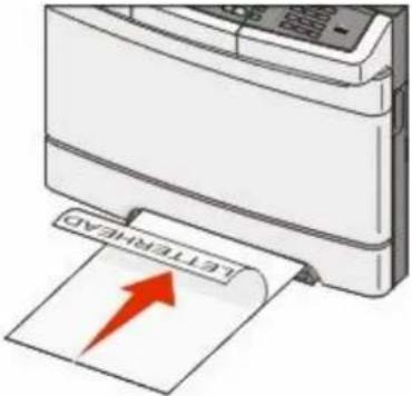 LEXMARK X544dn - Tips on using letterhead - 3