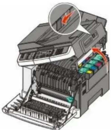 LEXMARK X544dn - Replacing a toner cartridge - 1
