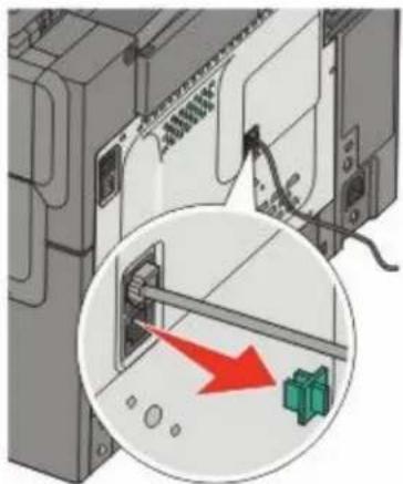 LEXMARK X544dn - Connecting to a computer with a modem - 2