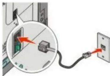 LEXMARK X544dn - Connecting to a computer with a modem - 1
