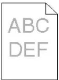 LEXMARK X544dn - Print is too light - 1
