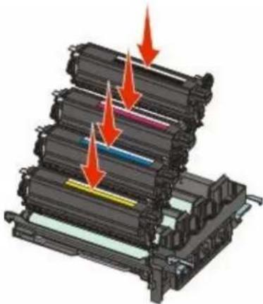 LEXMARK X544dn - Replacing a black and color imaging kit - 10