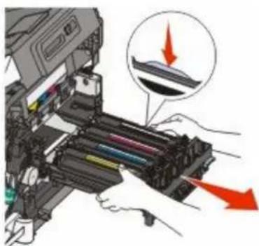 LEXMARK X544dn - Replacing a black imaging kit - 8