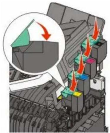 LEXMARK X544dn - Replacing a black and color imaging kit - 15