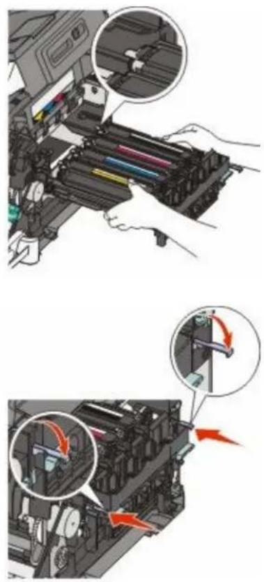 LEXMARK X544dn - Replacing a black imaging kit - 13