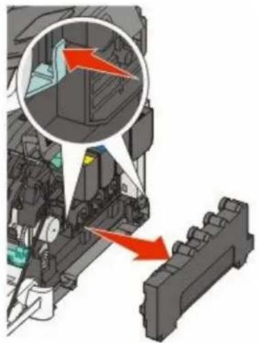 LEXMARK X544dn - Replacing the waste toner bottle - 5