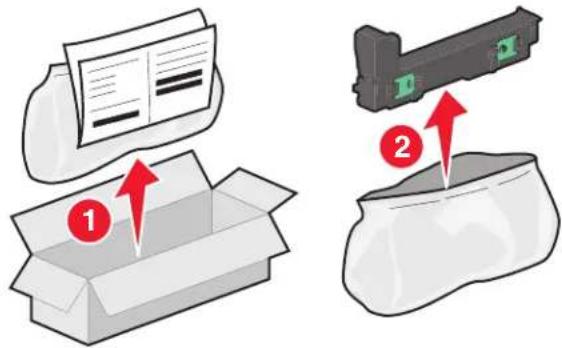 LEXMARK X792de - Replacing the waste toner bottle - 1