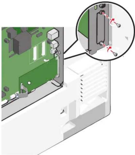 LEXMARK X792de - Installing an Internal Solutions Port - 8