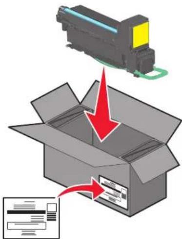LEXMARK X792de - Replacing a print cartridge - 3