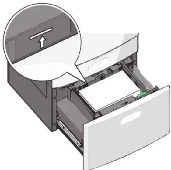 LEXMARK X792de - Loading the 2000-sheet high-capacity feeder - 6