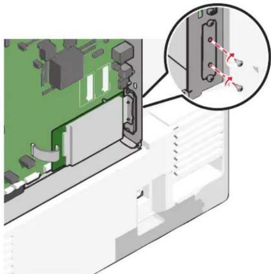 LEXMARK X792de - Installing a printer hard disk - 7