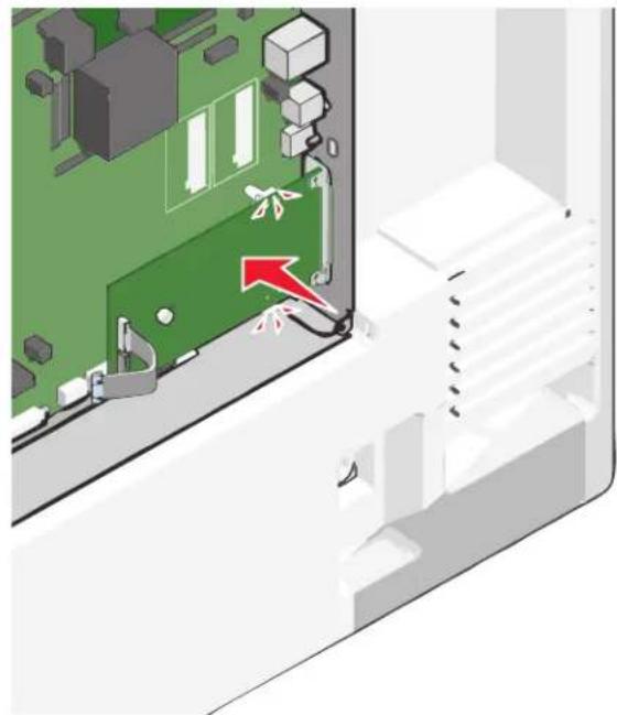 LEXMARK X792de - Installing an Internal Solutions Port - 6