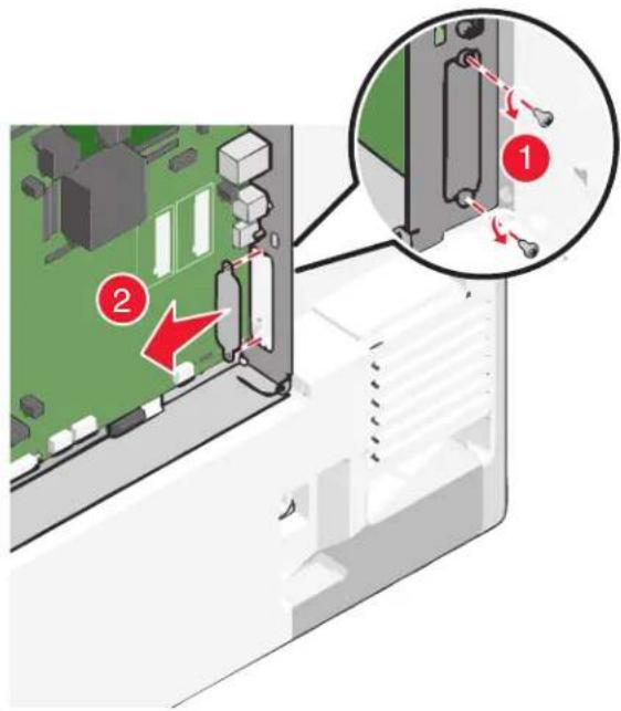 LEXMARK X792de - Installing an Internal Solutions Port - 3