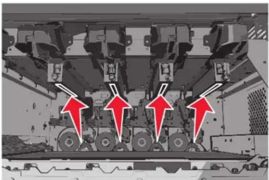LEXMARK X792de - Cleaning the printhead lenses - 3