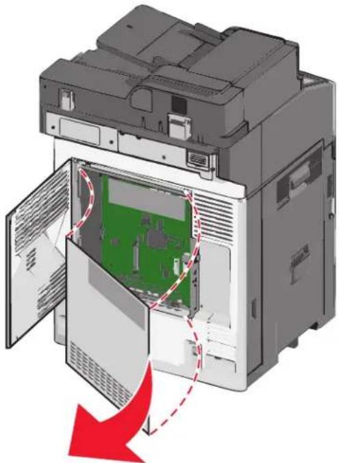 LEXMARK X792de - Accessing the system board - 3