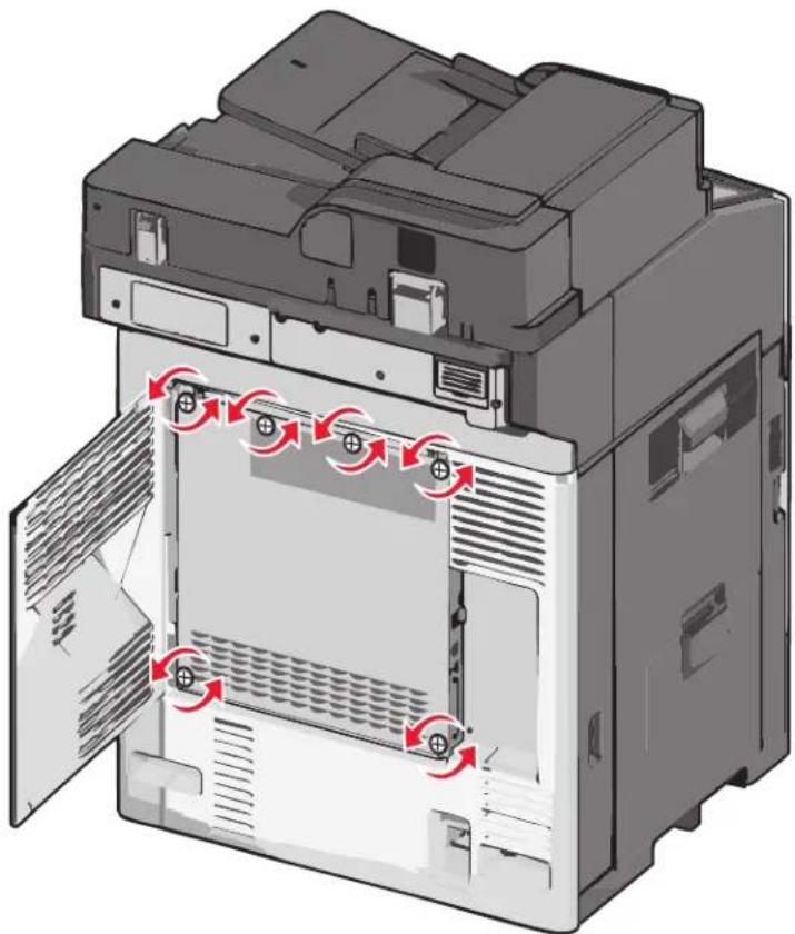 LEXMARK X792de - Accessing the system board - 2