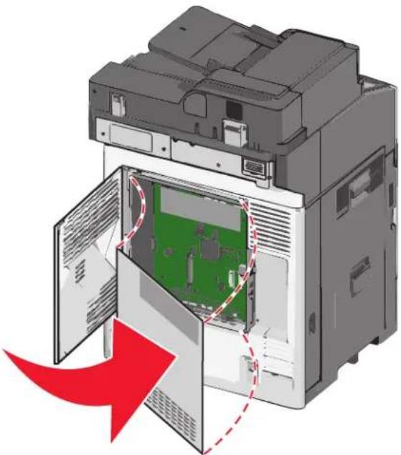 LEXMARK X792dtse - Accessing the system board - 5