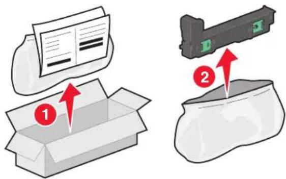 LEXMARK X792dtse - Replacing the waste toner bottle - 1