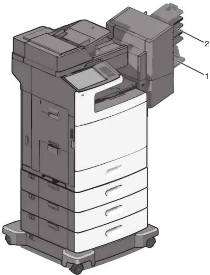 LEXMARK X792dtse - Supported finishing features - 1