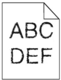 LEXMARK X792dtse - Characters have jagged or uneven edges - 1