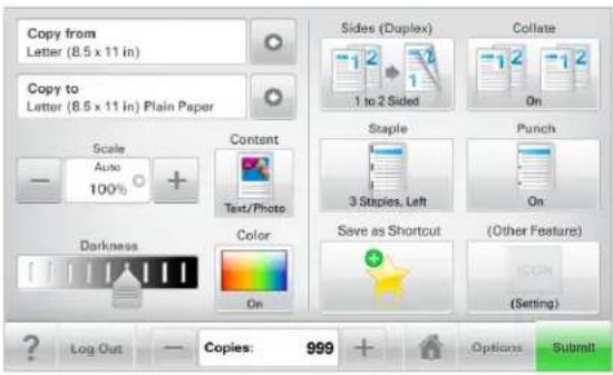 LEXMARK X792dtse - Sample touch screen - 1