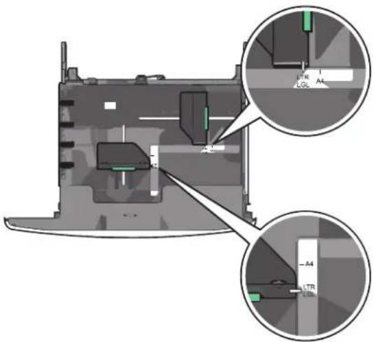 LEXMARK X792dtse - Loading the standard or optional 550-sheet tray - 3