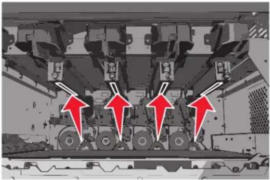 LEXMARK X792dtse - Cleaning the printhead lenses - 3