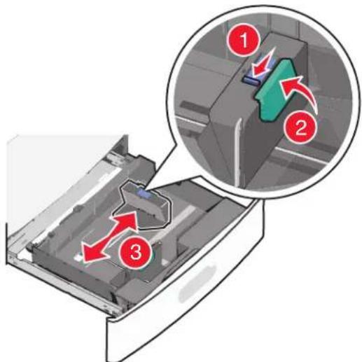 LEXMARK X792dtse - Loading the standard or optional 550-sheet tray - 5