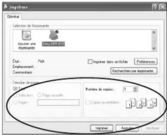 SONY DPP-EX7 - Cliquez sur "OK". - 1