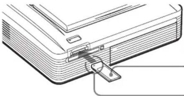 SONY DPP-EX7 - Inserting a "Memory Stick" - 1