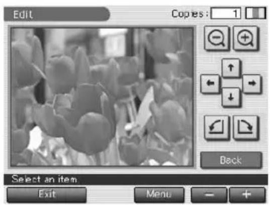 SONY DPP-EX7 - Cambio del tamaño y la posición de la imagen - 2