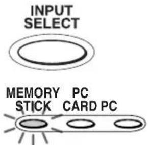INPUT SELECT MEMORY PC STICK CARD PC