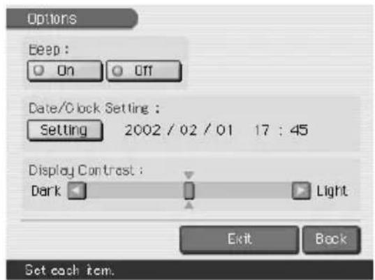 SONY DPP-EX7 - Modification des préférences de l'imprimante (Options) - 1