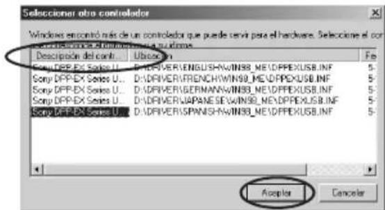 SONY DPP-EX7 - Si utiliza Windows Me - 2