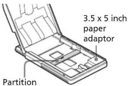 3.5 x 5 inch paper adaptor Partition