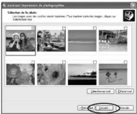 SONY DPP-EX7 - Sélectionnez la mise en page et la quantité d'impressions, puis cliquez sur "Suivant". - 2