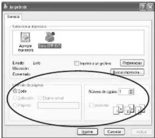 SONY DPP-EX7 - Uso de la impresora con un ordenador con sistema operativo Windows - 3