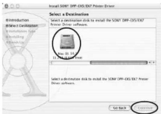 Install SONY DFP-EX5/EX7 Printer Driver #Introduction #Select Destination #Installation Type #Installing #Vision Key Select a Destination Select a destination disk to install the SONY DFP-EX5/EX7 Printer Driver software. Mac 03.18.2 11.2% (4.6%) free 4.9 Select a destinations disk to install the SONY DFP-EX5/EX7 Printer Driver software. Go Back Cancelive