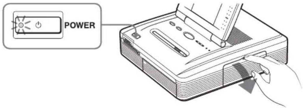 SONY DPP-EX7 - Carga del cartucho de impresión - 1