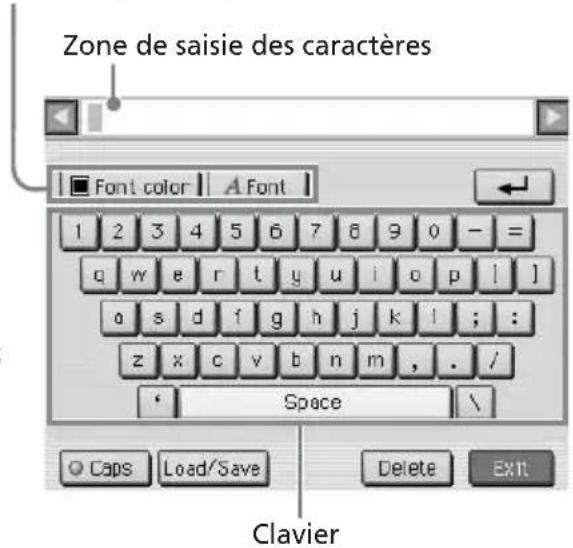SONY DPP-EX7 - Saisie de caractères ( ) - 1