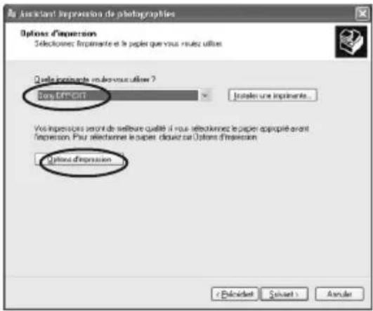 SONY DPP-EX7 - Sélectionnez la mise en page et la quantité d'impressions, puis cliquez sur "Suivant". - 3