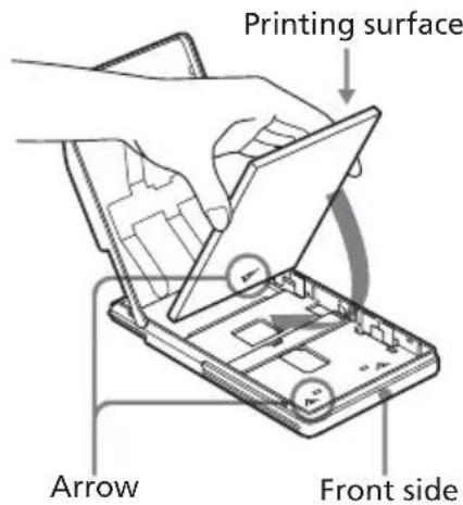 Printing surface Arrow Front side