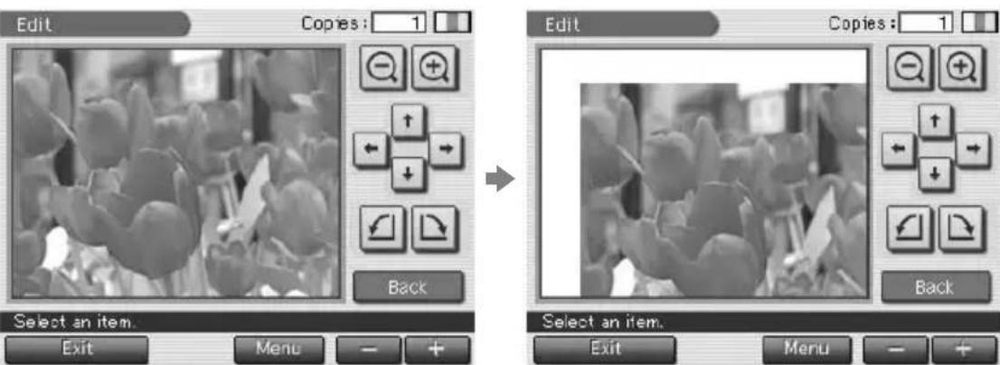 SONY DPP-EX7 - Modification de la taille et de la position d'une image - 2