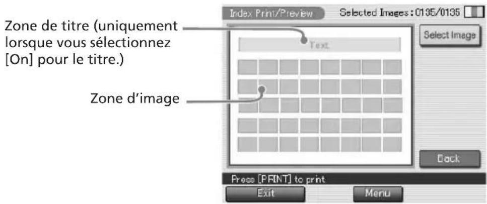 SONY DPP-EX7 - Création d'une impression d'index - 2